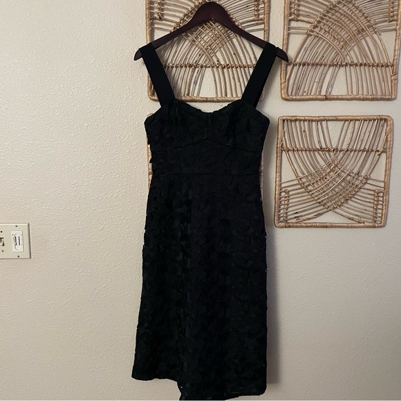 J. Crew Dresses & Skirts - J Crew Sleeveless Sweetheart Midi Dress Black Lace Women's Sz 2 Style AC50 B22